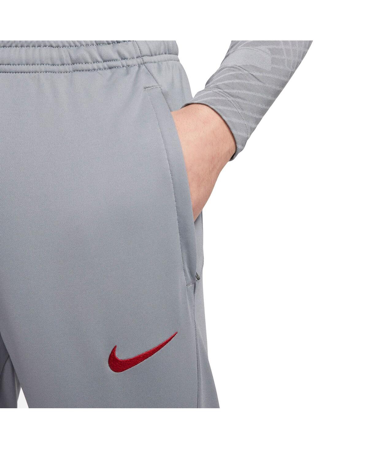 Shop Nike Men's  Gray Liverpool Strike Performance Training Pants
