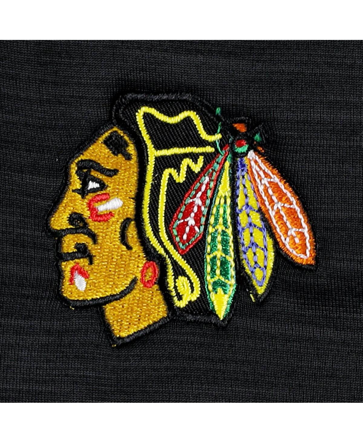 G-III SPORTS BY CARL BANKS MEN'S G-III SPORTS BY CARL BANKS BLACK CHICAGO BLACKHAWKS CLOSER TRANSITIONAL FULL-ZIP JACKET 