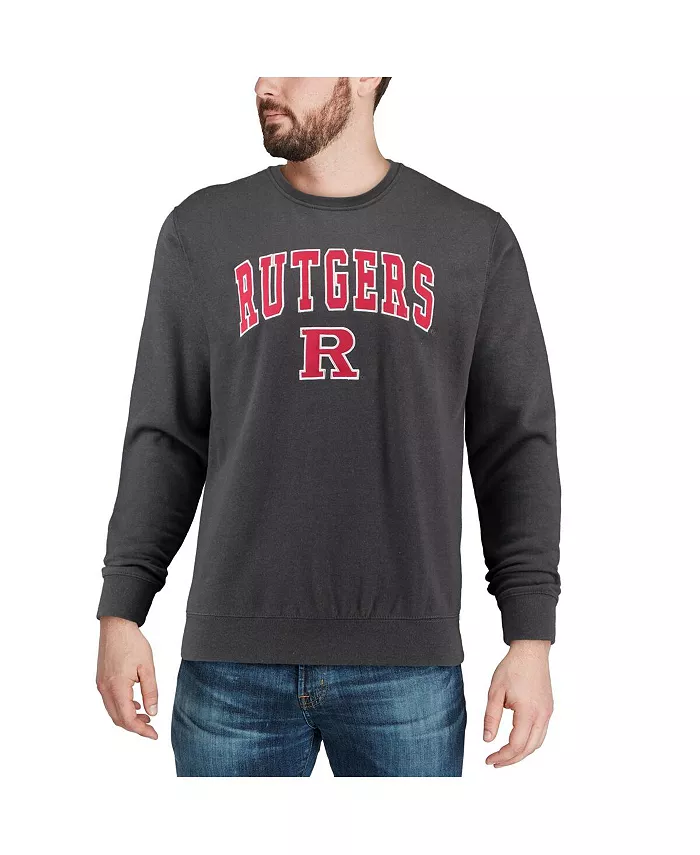 Men's Rutgers Scarlet Knights Arch and Logo Crew Neck Sweatshirt - thumbnail 4