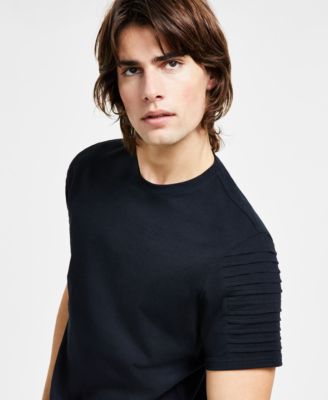 I.N.C. International Concepts - Men's Regular-Fit Pintucked T-Shirt
