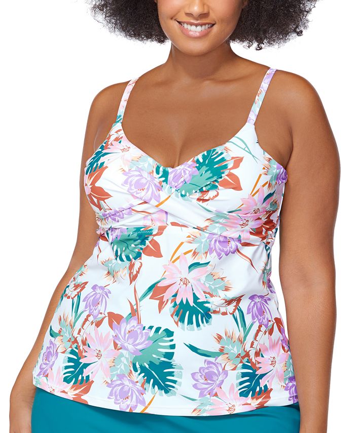 Raisins Curve Plus Size Printed See You In Buzios Aries Twist-Front ...