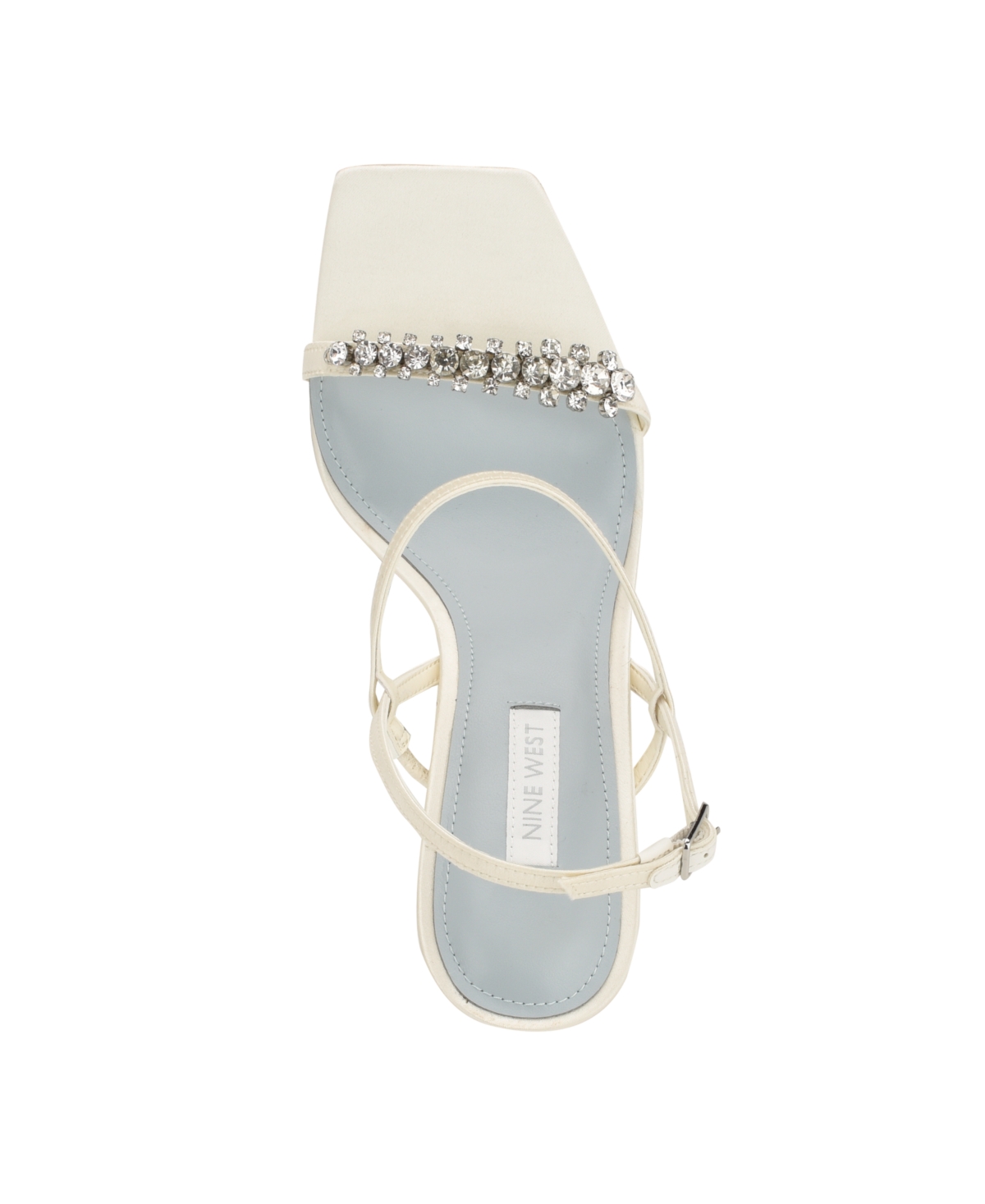 Nine West Women's Oreece Bridal Embellished Dress Sandals -Satin