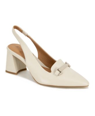 Women's Dionne Pointed-Toe Block-Heel Slingback Pumps