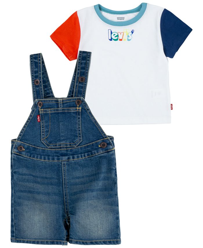 Levi's Baby Boys T-shirt and Shortall, 2 Piece Set - Macy's