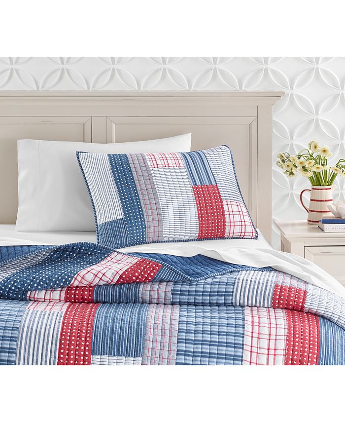 Charter Club Americana Stripe Quilt, Full/Queen, Created for Macy's