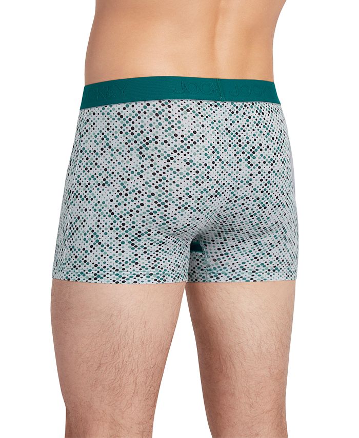 Jockey Men's Chafe Proof Pouch Cotton Stretch Trunk, Pack of 3 Macy's