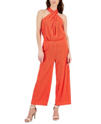 Anne Klein - Women's Ribbed Halter Top & Pants