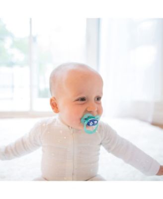 Advantage Symmetrical Pacifier, Blue, 4 Pack, 0-6m