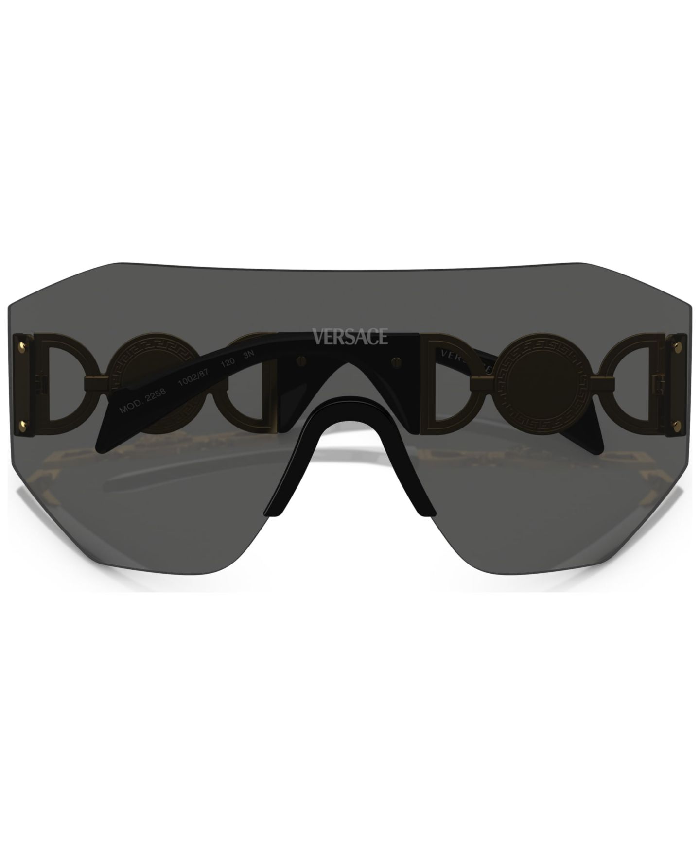 Солнцезащитные очки Versace Unisex Sunglasses, VE2258, цвет: Тёмный серый — фото 2