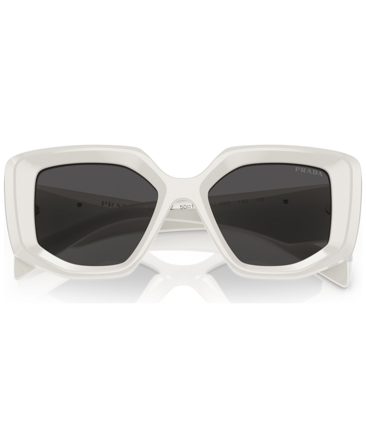 Женские солнцезащитные очки PRADA Symbole Rectuangular Sunglasses, PR 14ZS, цвет: Talc — фото 5
