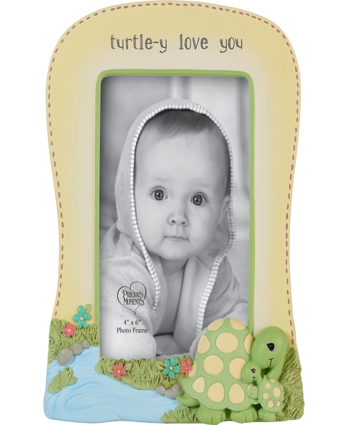 Precious Moments 222402 Turtle-y Love You Resin And Glass Photo Frame In Multicolored