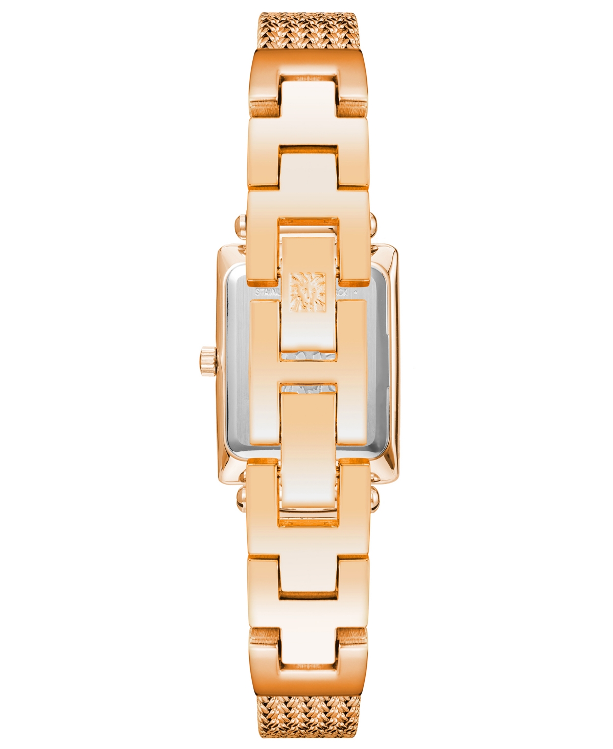 Anne Klein Women's Three Hand Quartz Rose Gold-tone Stainless Steel Band Watch, 21.5mm In Rose Gold-tone