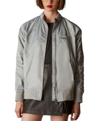 Women's Satin Bomber Jacket