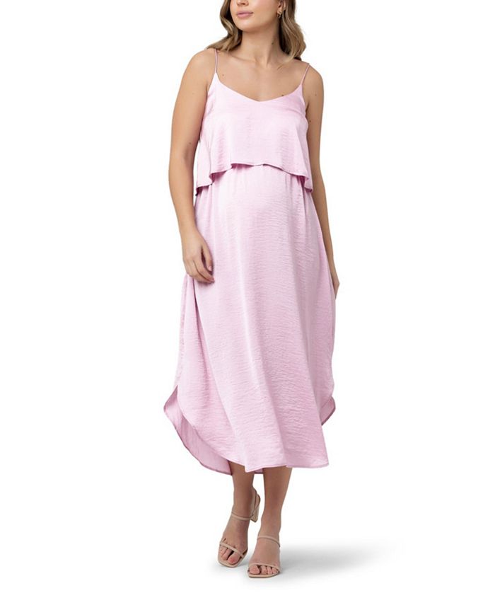 Ripe Maternity Maternity Nursing Slip Satin Dress - Macy's