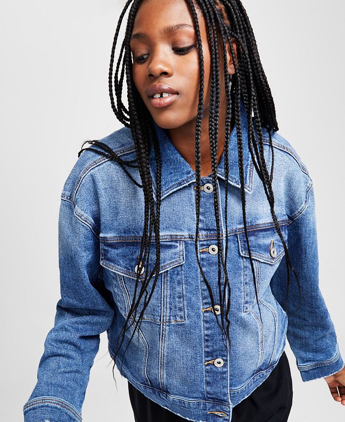 And Now This Women's Boxy Denim Jacket - Macy's