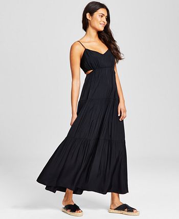 And Now This Women's Side-Cutout Tiered Maxi Dress - Macy's