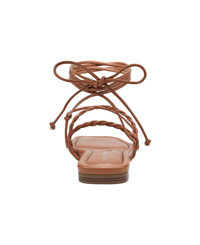 Marc Fisher Women's Lakita Strappy Casual Flats Sandals - Macy's