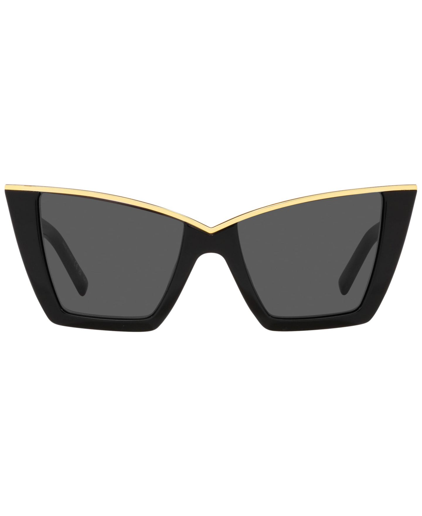 Женские солнцезащитные очки Saint Laurent Sunglasses, SL 570, цвет: Чёрный / Золотой — фото 2