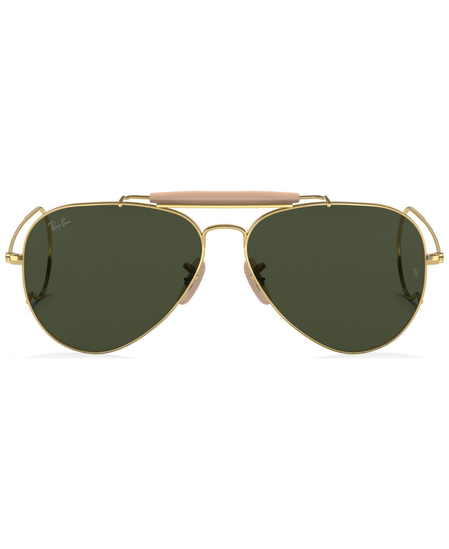 Солнцезащитные очки Ray-Ban Unisex Outdoorsman Aviation Collection Sunglasses, RB303058-X 58, цвет: Золотой — фото 3