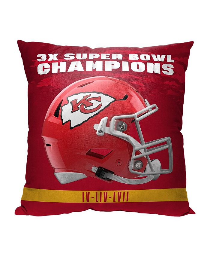 Northwest Company Kansas City Chiefs ThreeTime Super Bowl Champions 18" x 18" Basin Pillow Macy's