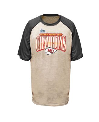 Fanatics Men's Oatmeal Kansas City Chiefs Super Bowl LVII Champions Big ...