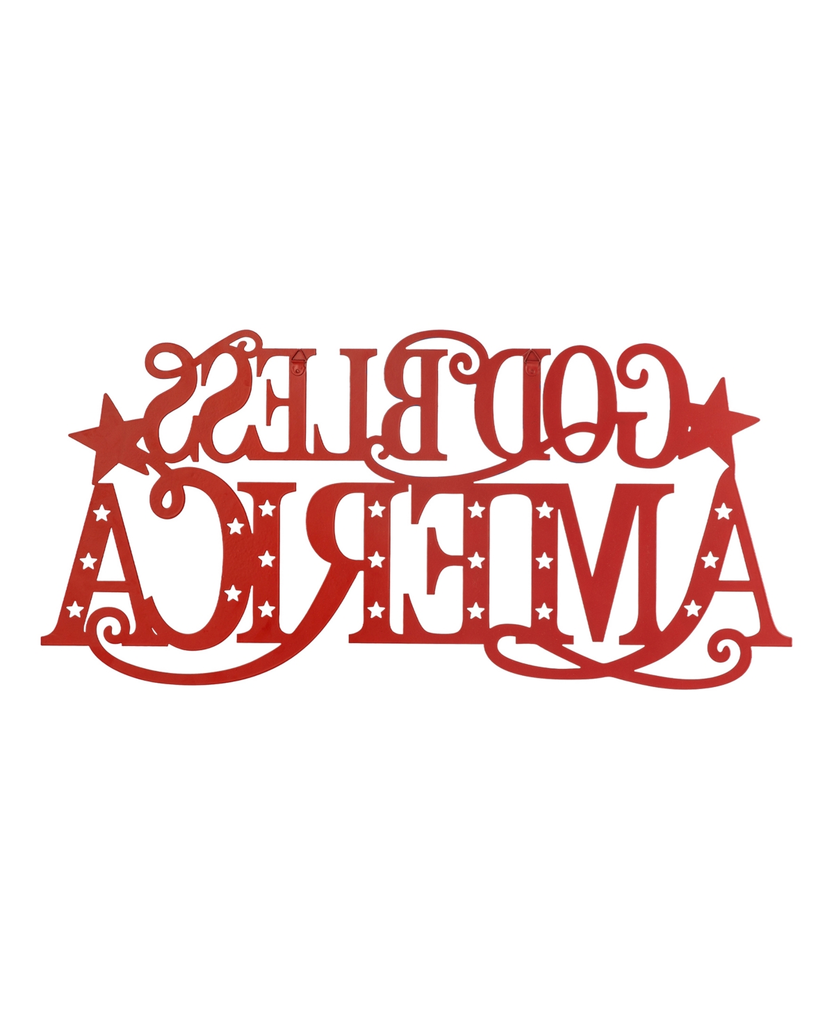 Glitzhome L Patriotic, Americana Metal 