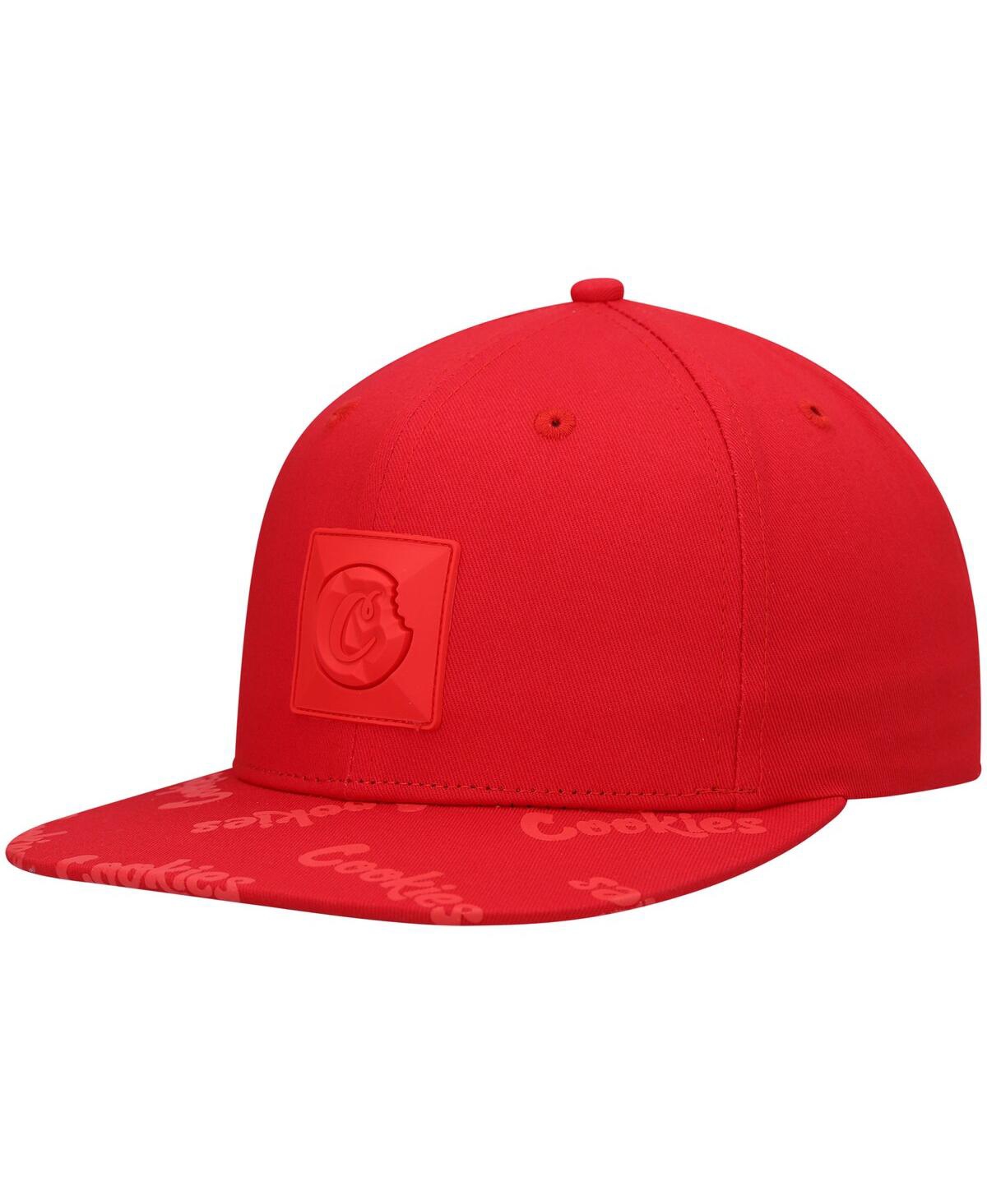 Men's Cookies Red Monaco Snapback Hat - Red