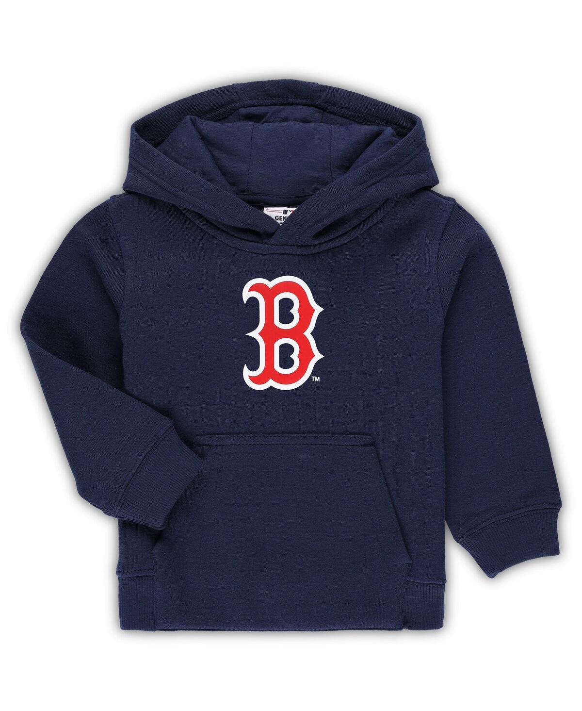 Shop Outerstuff Toddler Boys And Girls Navy Boston Red Sox Team Primary Logo Fleece Pullover Hoodie