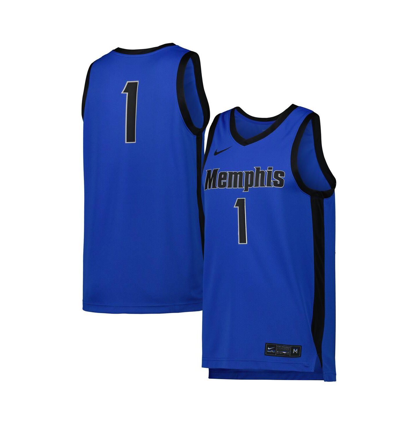 Мужской топ Nike #1 Memphis Tigers Replica Basketball Jersey, цвет: Синий — фото 1