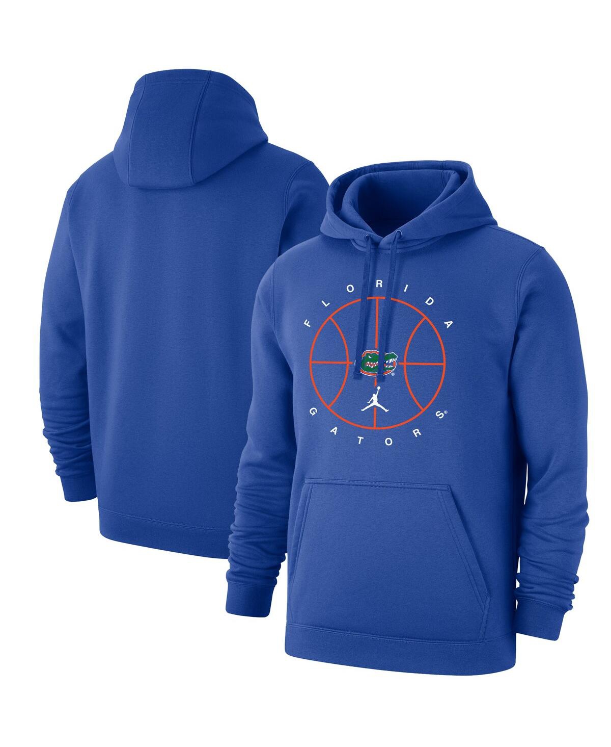 Men's JordanFlorida Gators Basketball Icon Club Fleece Pullover Hoodie - Royal
