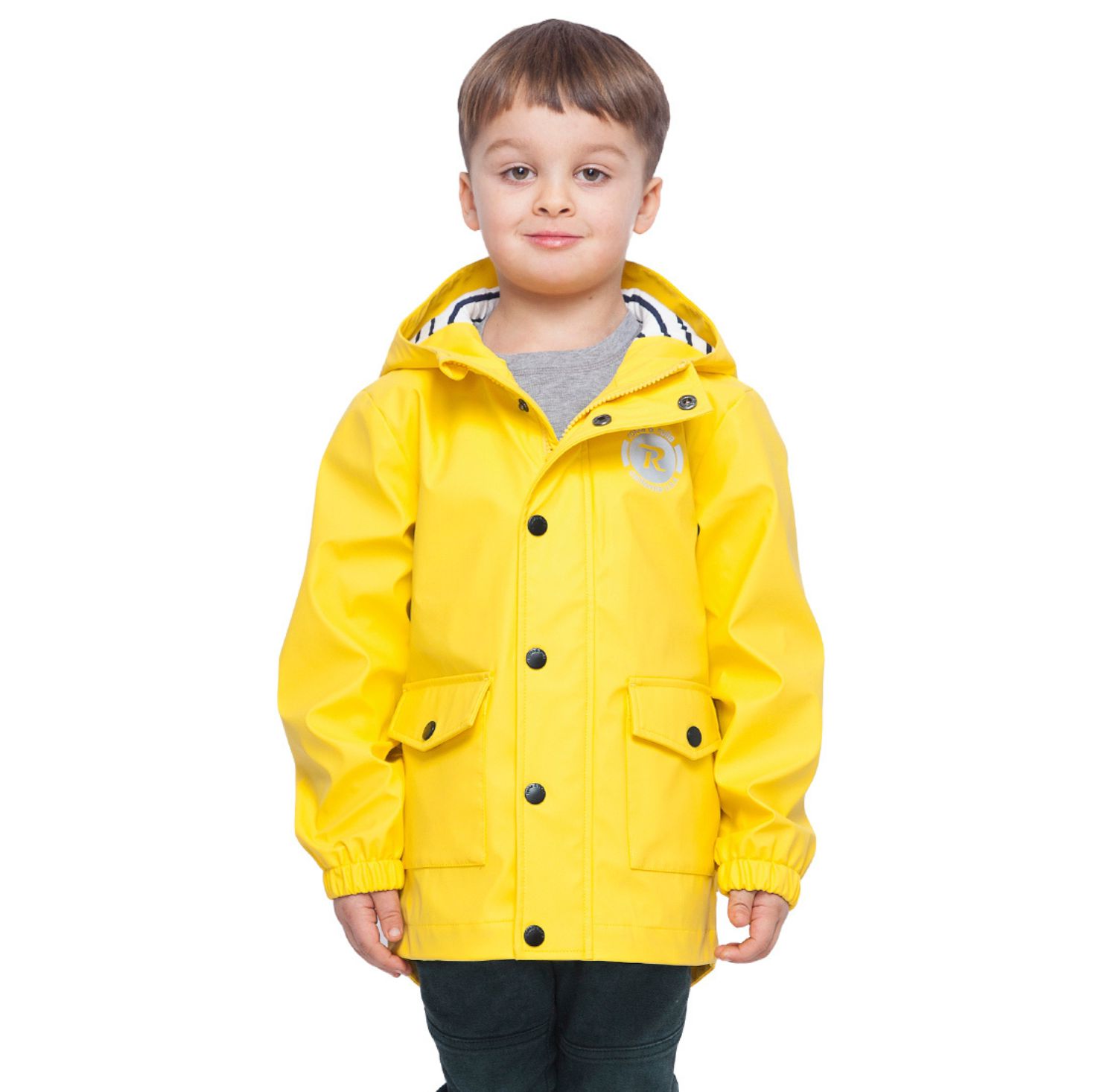 Boys Waterproof Rain Coats Rubberized Jackets