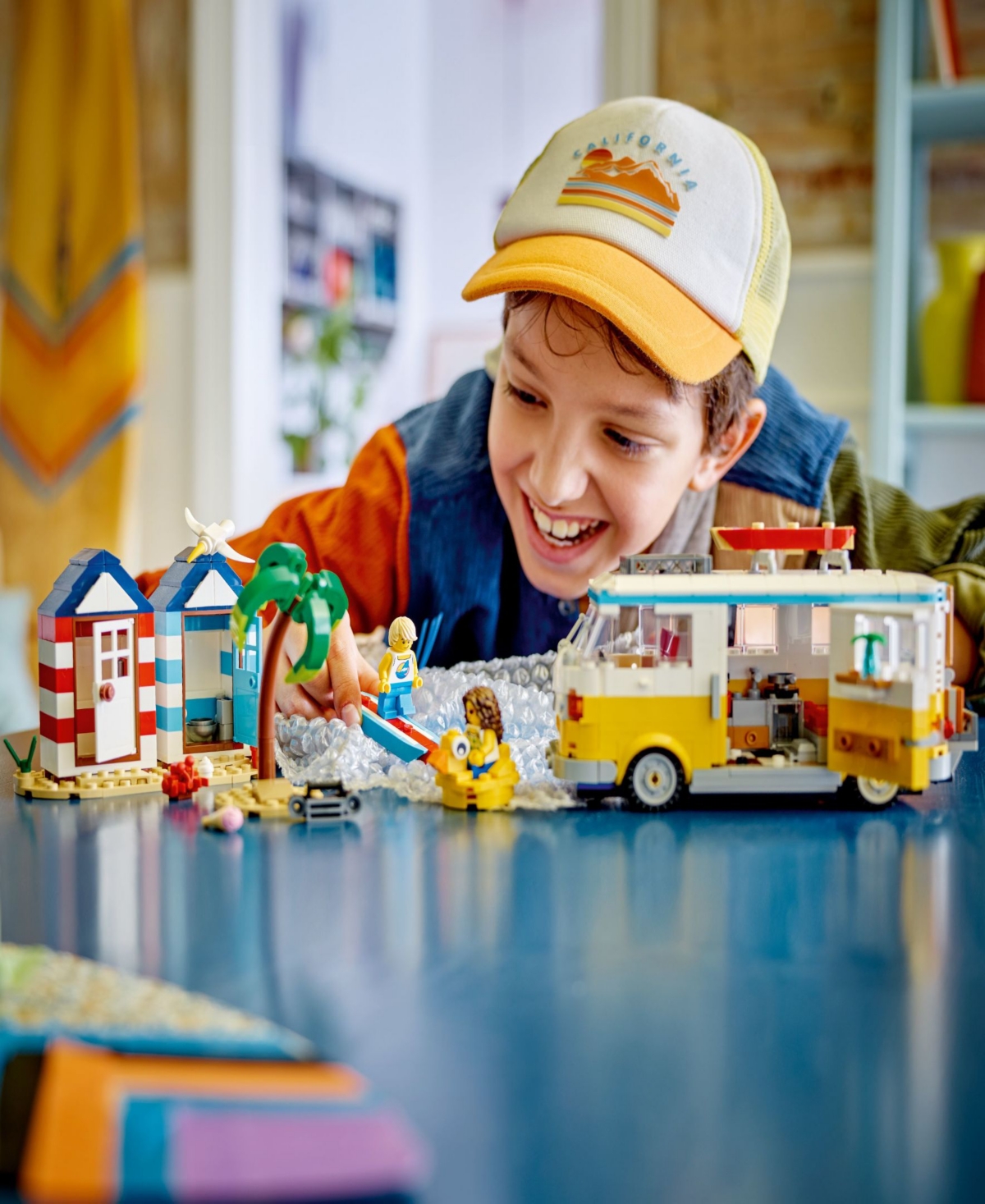 Lego Creator 31138 3-in-1 Beach Camper Van Toy Adventure Building Set In Multicolor