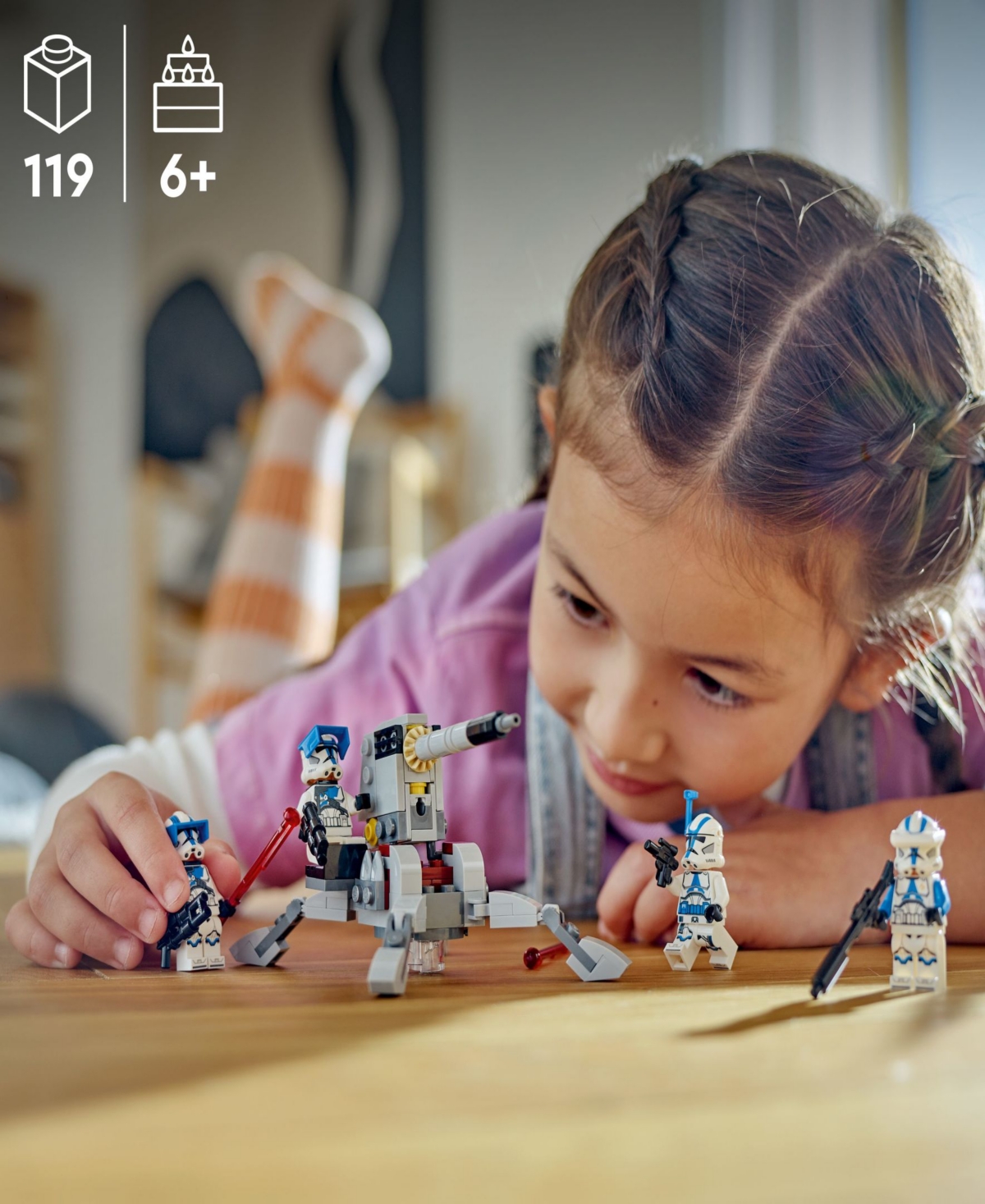 Lego Star Wars 501st Clone Troopers Battle Pack 75345 Toy Building Set With 501st Officer, 501st Clone Sp In Multicolor