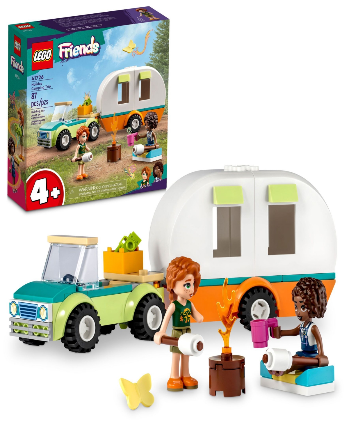 Lego Friends Holiday Camping Trip 41726 Building Set, 87 Pieces In Multicolor