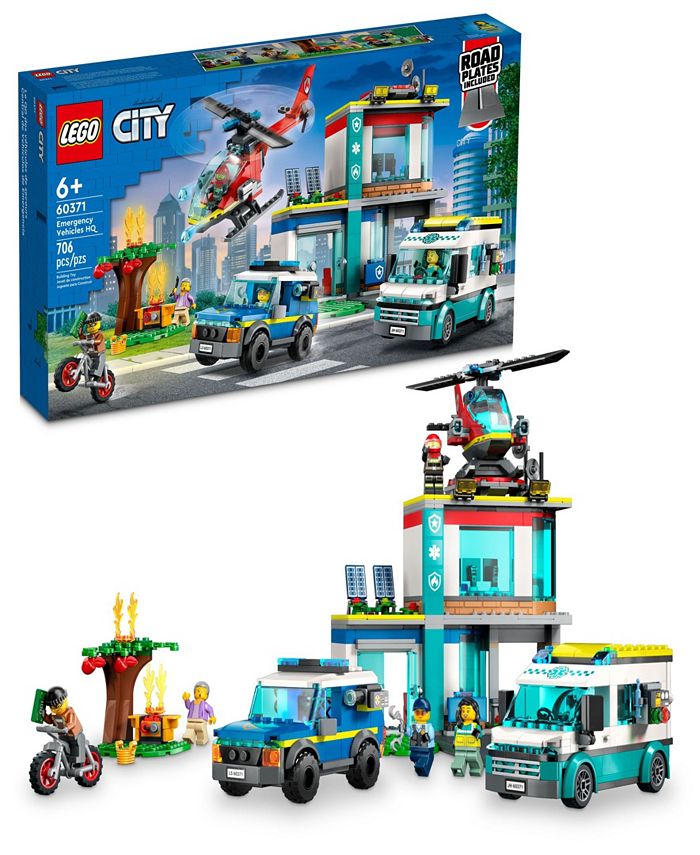 LEGO® City Emergency Vehicles HQ 60371 Building Toy Set, 706 Pieces ...