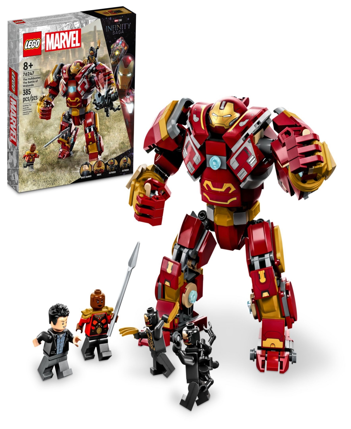 Lego Super Heroes Marvel 76247 The Hulkbuster: The Battle Of Wakanda Toy Building Set With Bruce Banner, In Multicolor