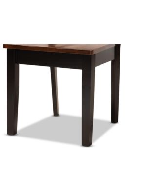 Nicolette Modern and Contemporary 2-Piece Two-Tone and Finished Wood Dining Chair Set