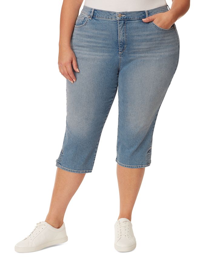 Gloria Vanderbilt Plus Size Amanda Capri-Length Jeans - Macy's