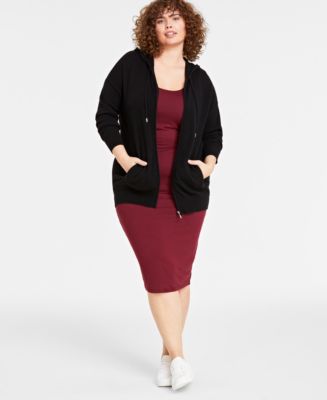 Macys plus size sweatshirts best sale