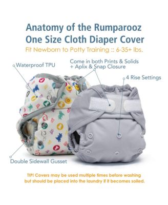 Kanga Care Rumparooz Reusable One Size Cloth Diaper Cover Aplix - Macy's