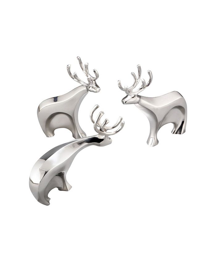 Nambé - Dasher Reindeer, Set of 3