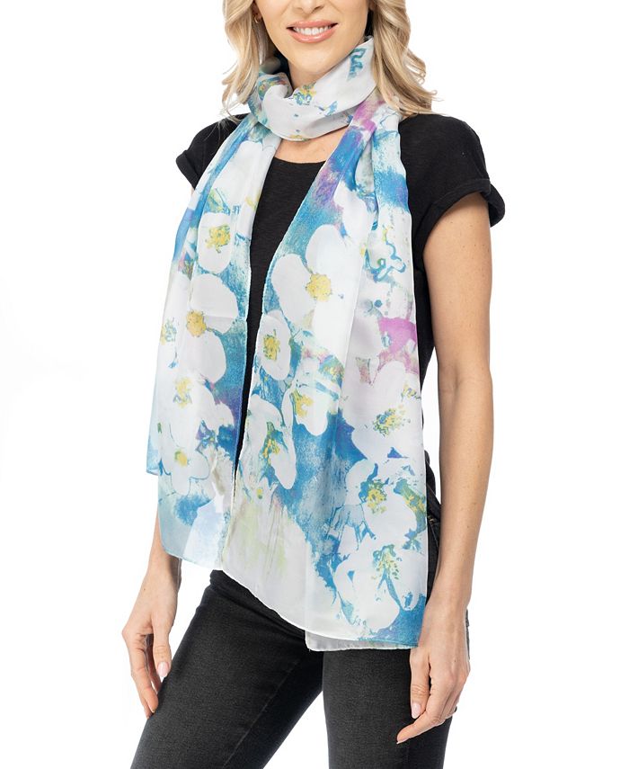 Carré (foulard) Vince Camuto Rectangle Bleu - Accessoire Mode Femme, Neuf Sans étiquettes