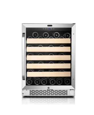 24" Built-In Stainless Steel 54 Bottle Wine Refrigerator Cooler