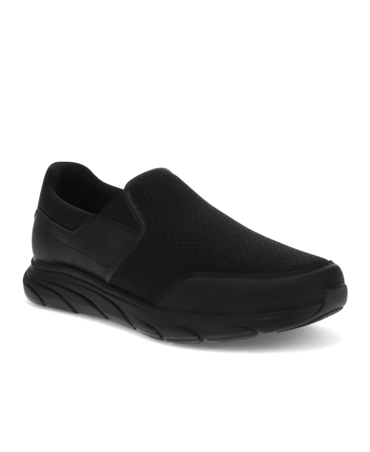 Men's Tucker Slip Resistant Slip On Sneakers - Black