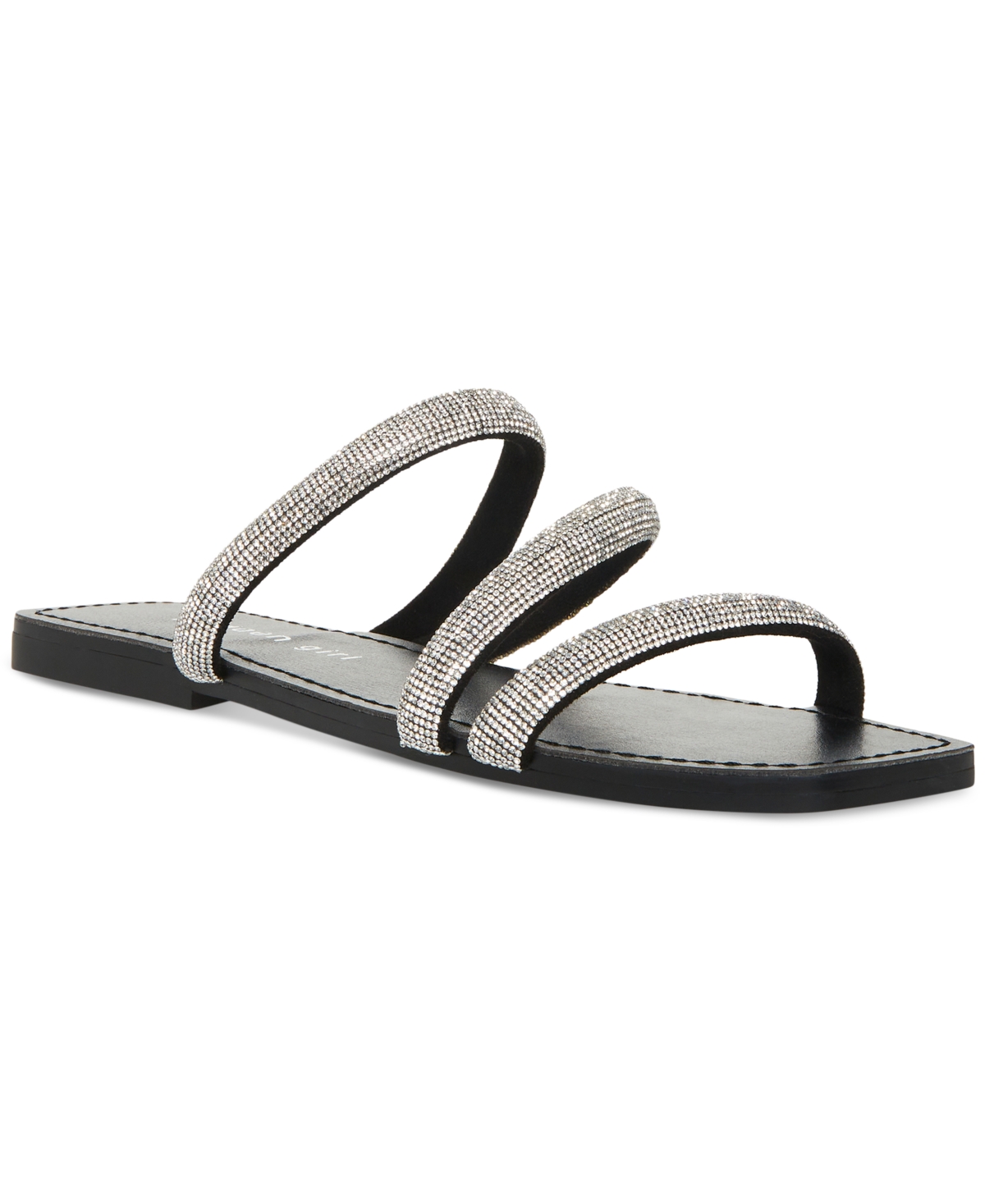 Madden girl rhinestone sales slides