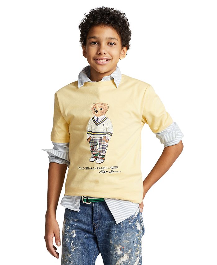 Polo Ralph Lauren Big Boys Polo Bear Short Sleeve Jersey T shirt