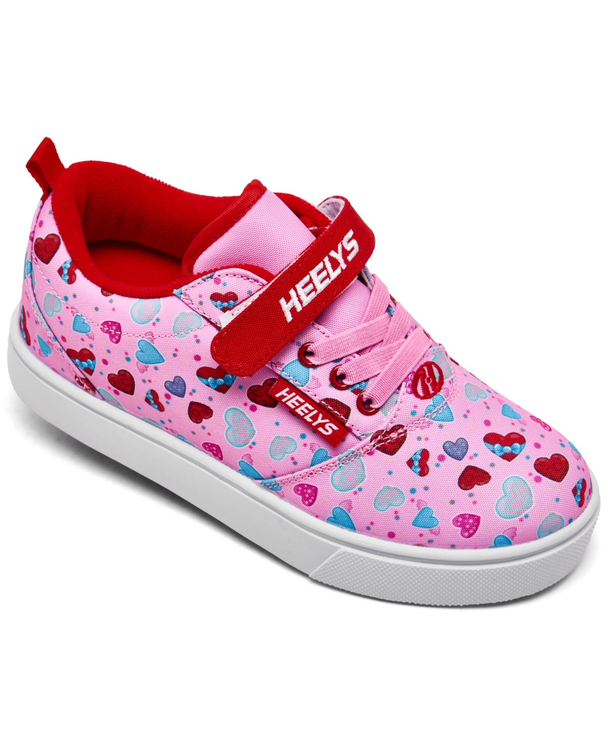 Heelys Little Girls Pro 20 Prints X2 Stay-put Wheeled Skate Casual Sneakers Finish Line In Pink/multi | ModeSens