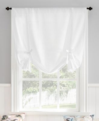 Noah Heathered Texture Semi-Sheer Rod Pocket Window Tie-up Shade