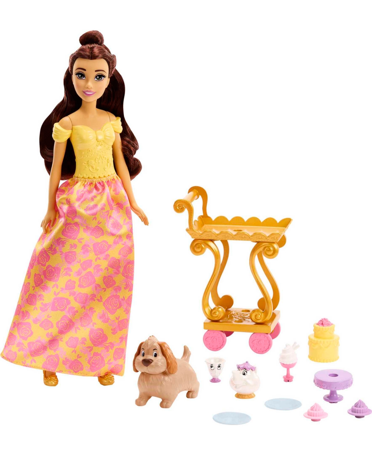 Disney Princess Kids' Belle's Tea Time Cart In Multi-color