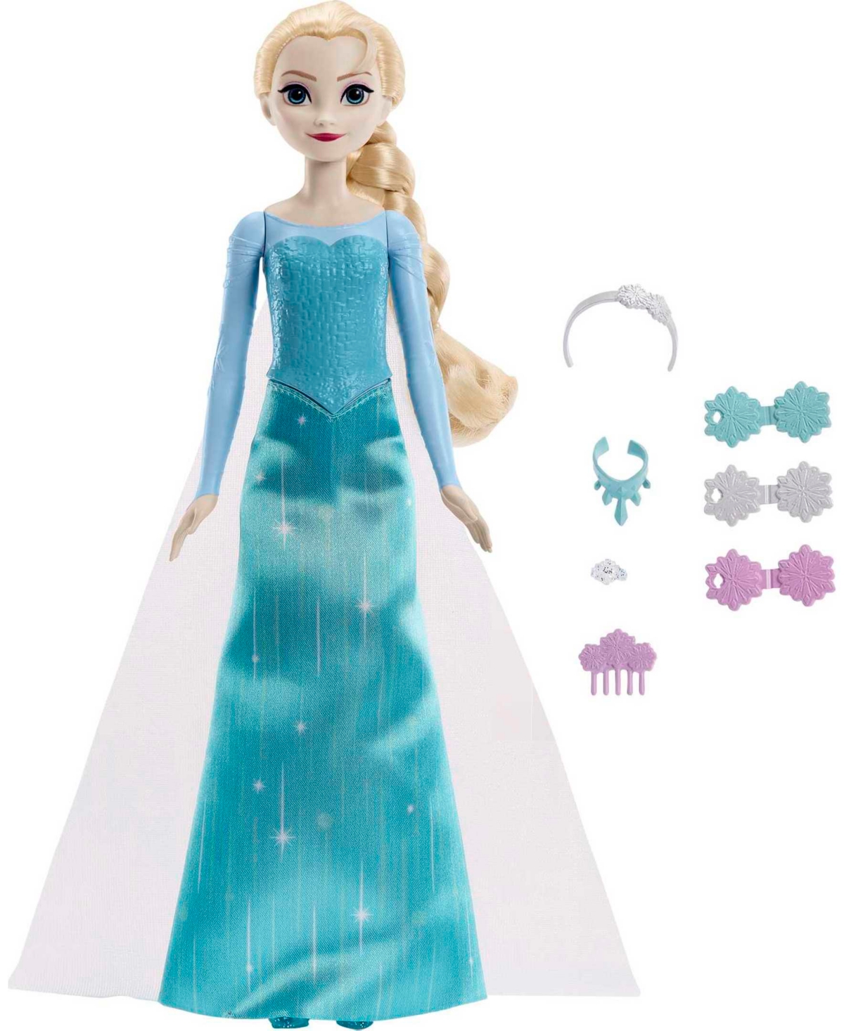 Disney Princess Kids' Frozen Getting Ready Elsa Fashion Doll In Multi-color